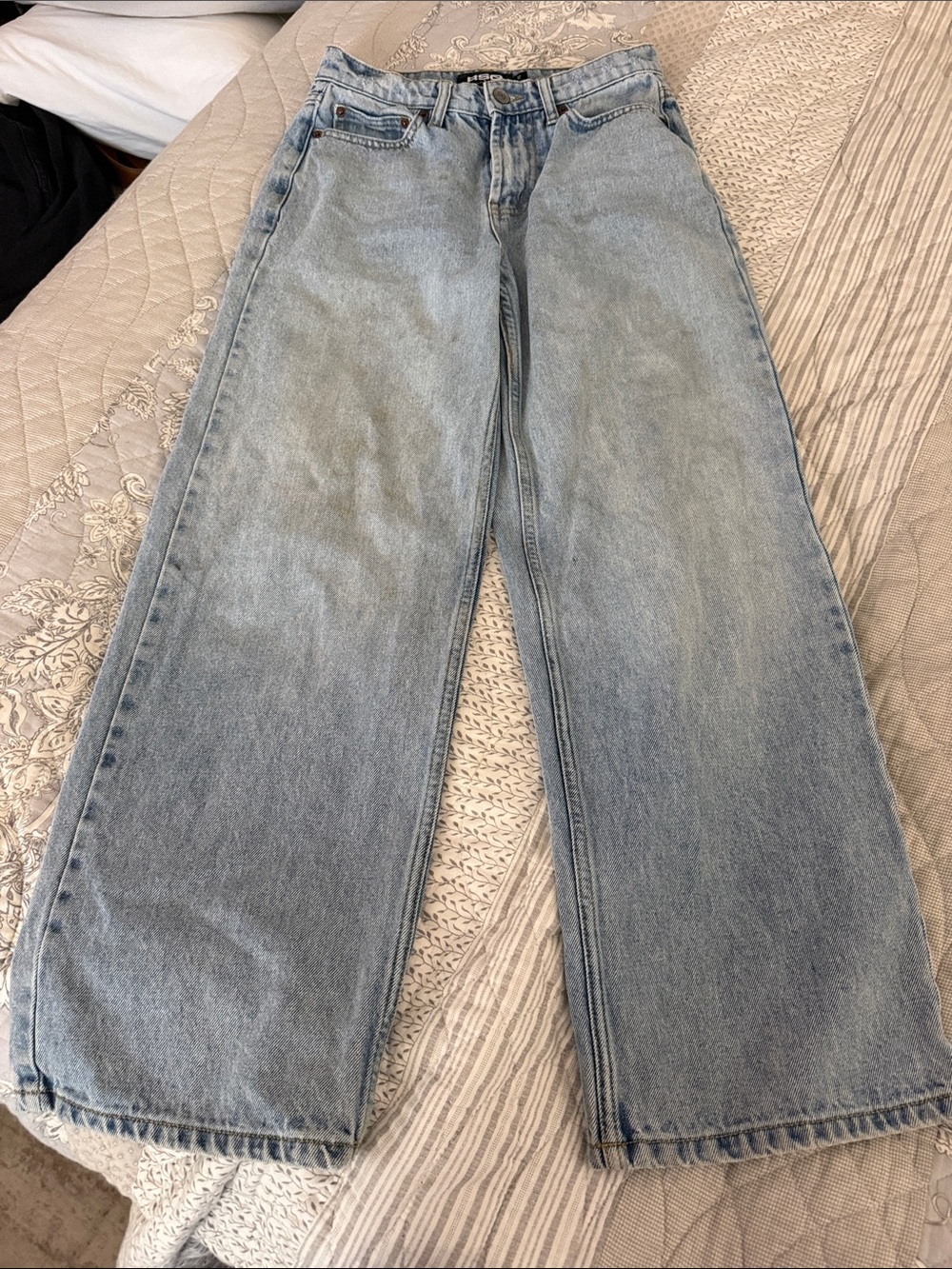 RSQ Boys 12 extra baggy Jeans in Light Blue